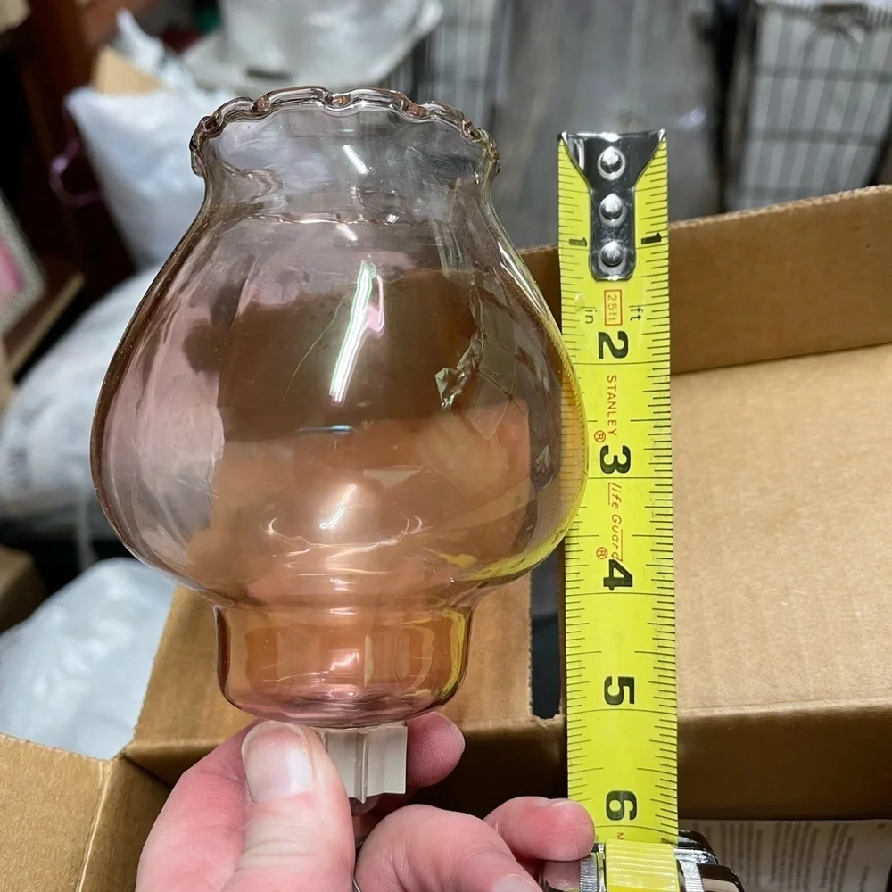 Home Interiors set of 4 Dusty Pink clear  Votive Holders